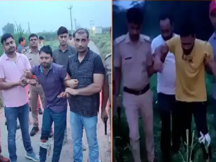 गाजियाबाद : पुलिस मुठभेड़ में दो भाई गिरफ्तार, साले और चाचा की हत्या कर थे फरार
