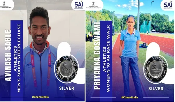 CWG 2022 : राष्ट्रपति और प्रधानमंत्री ने साबले-गोस्वामी को दी बधाई, कहा- आपकी उपलब्धि से लाखों युवाओं को मिलेगी प्रेरणा