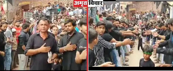 बुलंदशहर : या हुसैन की सदाओं के साथ निकला मातमी जुलूस