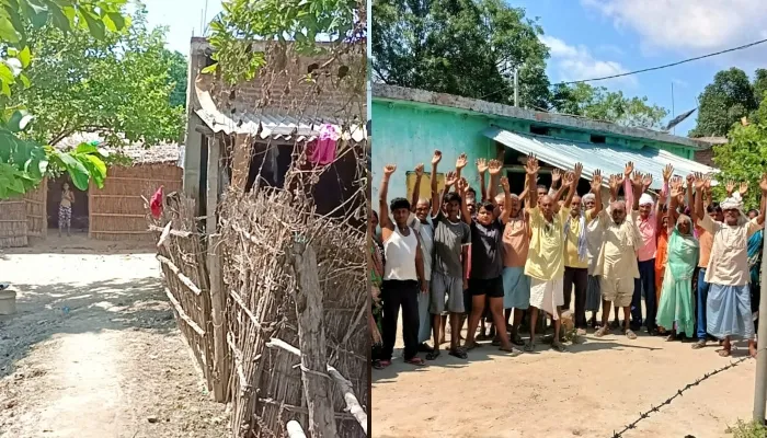 बहराइच: प्रधान पति पर आवास और शौचालय के नाम पर घूस लेने का आरोप, ग्रामीणों का प्रदर्शन