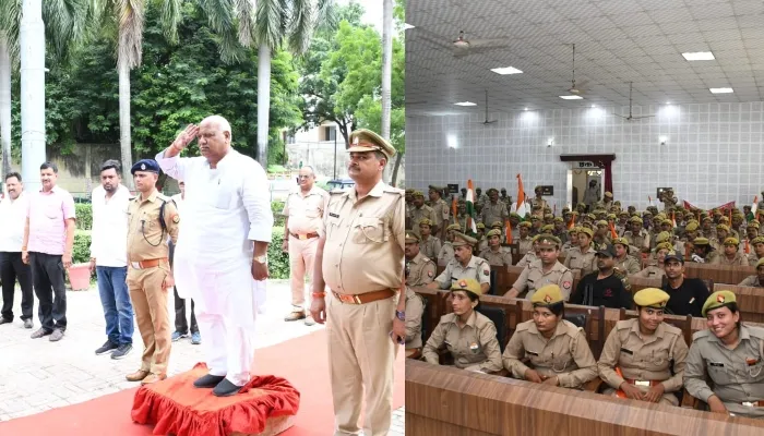 अयोध्या: तिरंगा यात्रा निकाल होमगार्ड जवानों ने दिया देशभक्ति का संदेश