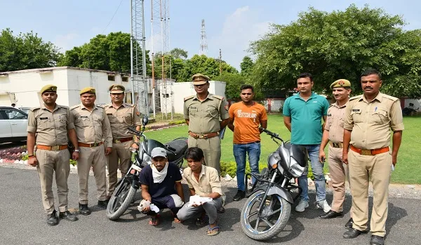 बरेली: लूट के आरोप में फरार चल रहे दो अभियुक्तों को पुलिस ने किया गिरफ्तार