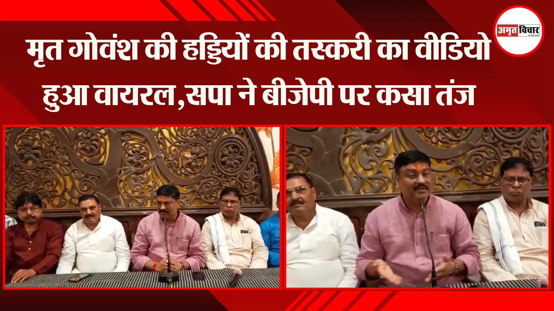 अयोध्या: मृत गोवंश की हड्डियों की तस्करी का वीडियो हुआ वायरल,सपा ने बीजेपी पर कसा तंज