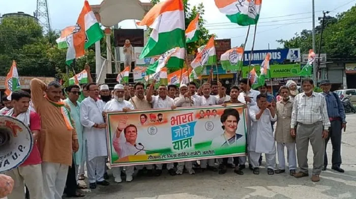 मेरठ: कांग्रेस की भारत जोड़ो यात्रा का हुआ जमकर स्वागत