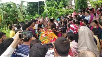 उधमसिंह नगर: शहीद सैनिक भुवन को नम आंखों व सैन्य सम्मान के साथ किया विदा