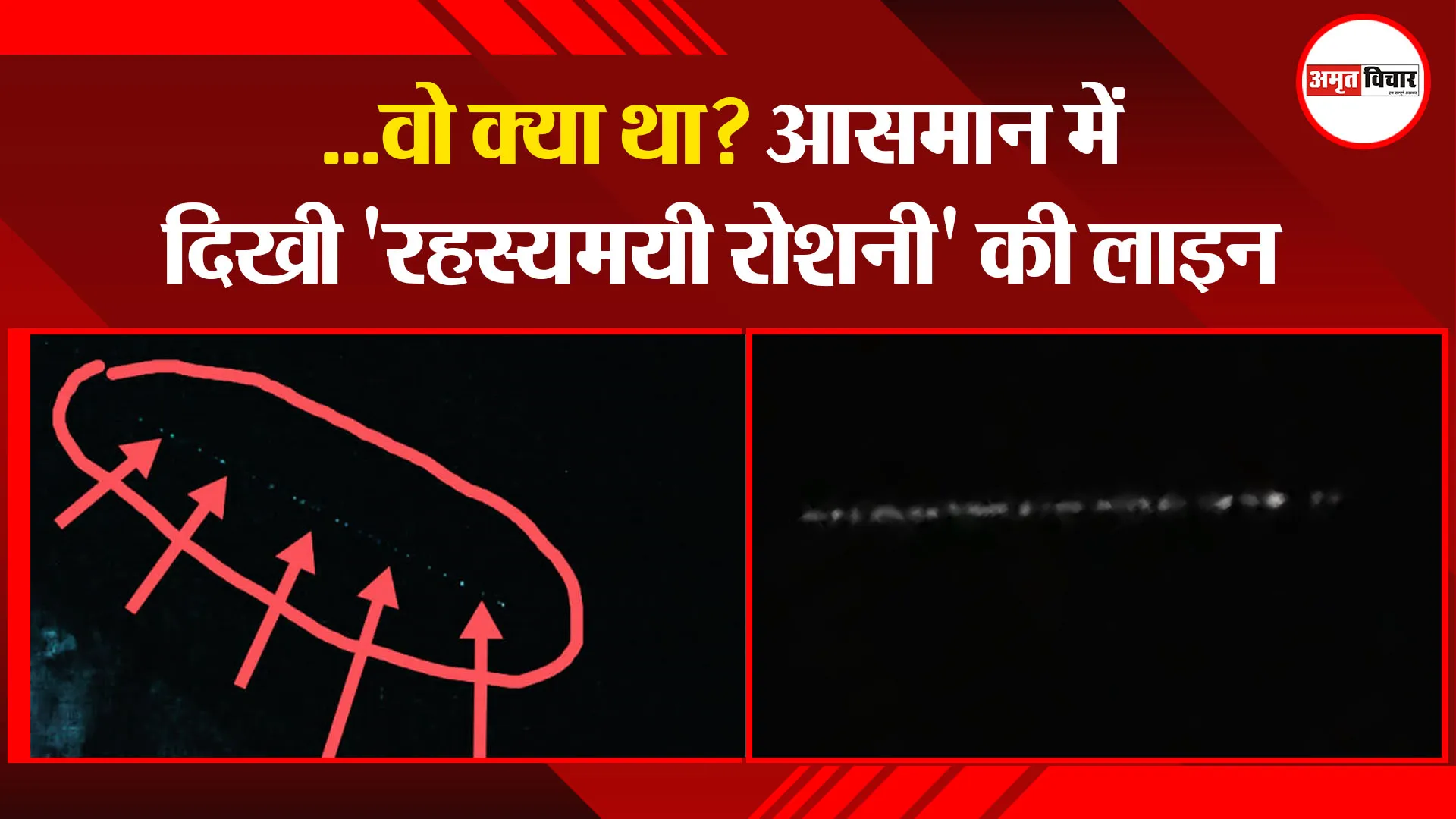 बरेली: …वो क्या था? आसमान में दिखी ‘रहस्यमयी रोशनी’ की लाइन