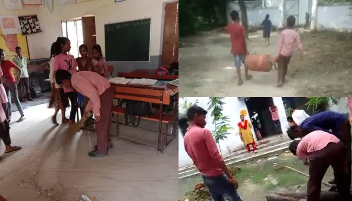 अयोध्या: प्राथमिक विद्यालयों में पढ़ाई छोड़कर बच्चे करते हैं बाकी सारे काम