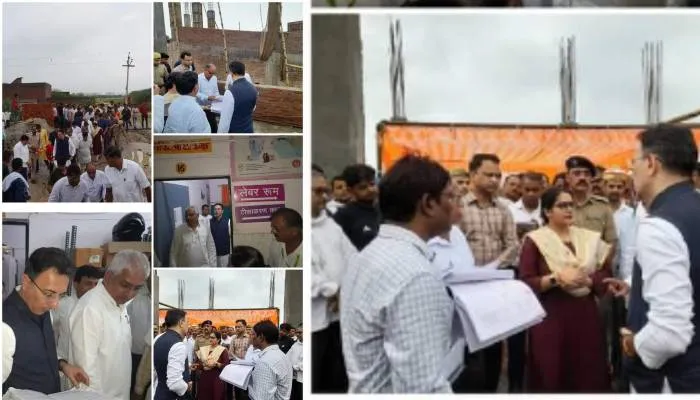 योगी के तीन मंत्रियो ने परखी उन्नाव में विकास की हकीकत, 50 शैय्या हॉस्पिटल का किया निरीक्षण