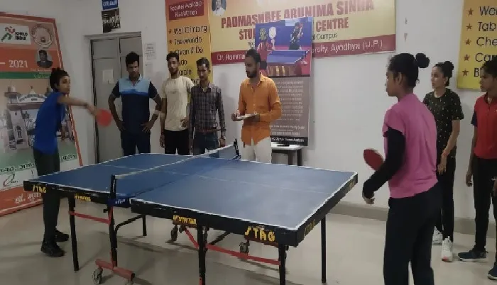 अयोध्या : टेबल टेनिस में आनन्द और अंशिका अव्वल
