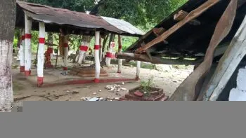कालाढूंगी: हाथियों के झुंड ने रोखड़िया मंदिर में की तोड़फोड़