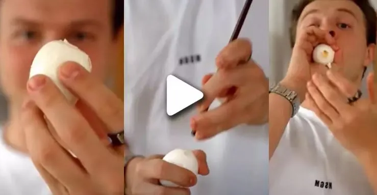 Video: उबला अंडा छीलने की निंजा टेक्निक देख पब्लिक बोली- Its Eggcellent !
