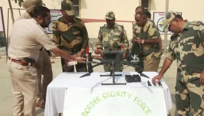 पंजाब में 3 दिन में दूसरी बार मार गिराया पाकिस्तानी ड्रोन, 2 किलो हेरोइन बरामद