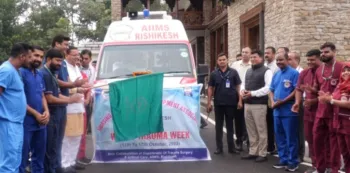 देहरादून: एम्स का ट्रामा रथ रवाना, पूरे राज्य में घूमेगा