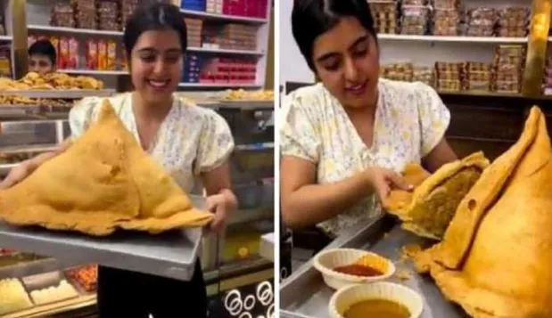 OMG: 8 किलो के इस बाहुबली समोसे ने सब को चौकाया, पांच घंटे के बाद हुआ तैयार
