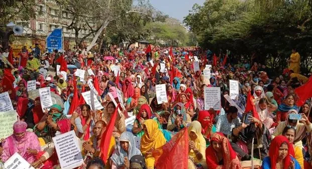 दिल्ली आंगनवाड़ी कर्मचारियों ने दो दिवसीय भूख हड़ताल की शुरू 