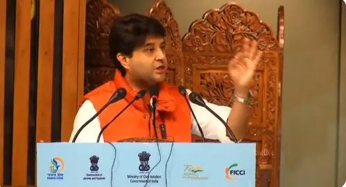 सिंधिया ने की जम्मू कश्मीर के लिए 2,361 करोड़ रुपये की परियोजनाओं की घोषणा