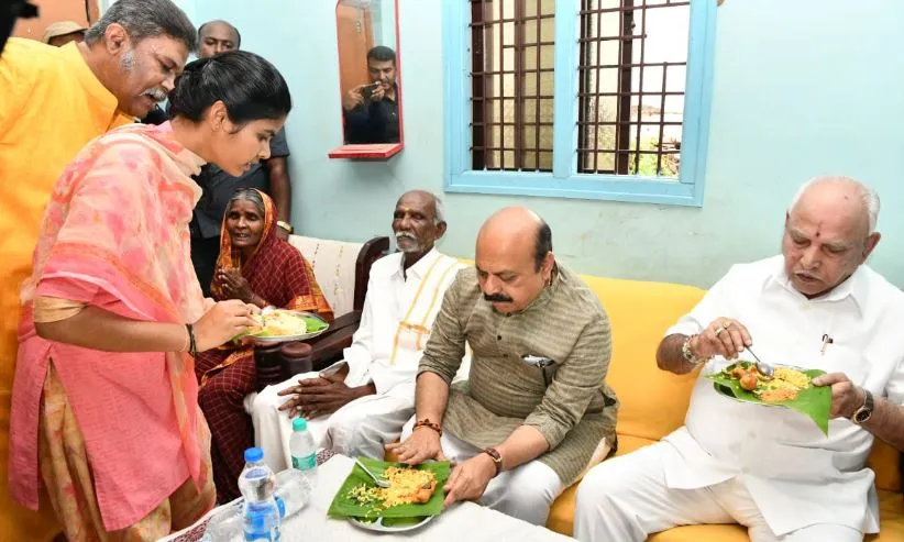 कर्नाटक के मुख्यमंत्री ने किया दलित के घर नाश्ता, कांग्रेस ने ‘फोटो ऑप’ दिया करार