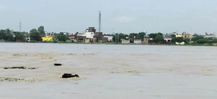 रामपुर: उफनाई कोसी नदी , छोड़ा गया 60365 क्यूसेक पानी