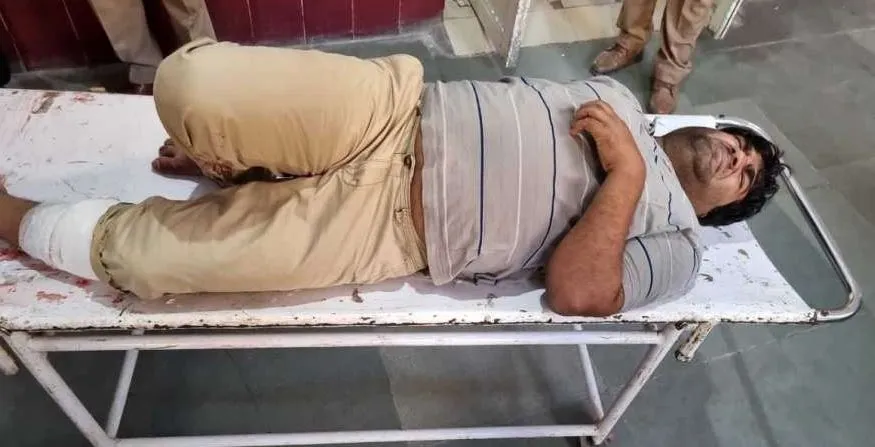 मुरादाबाद: एक लाख रुपए का इनामी खनन माफिया जफर अली पुलिस मुठभेड़ में गिरफ्तार