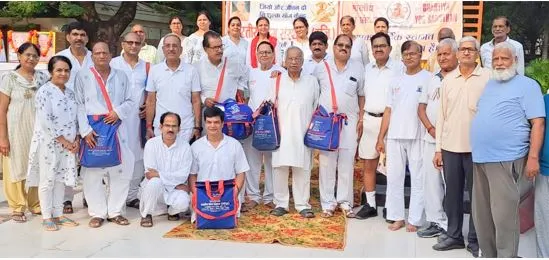 बरेली: भारतीय योग संस्थान की ओर से मनाया 56वां योग दिवस समारोह