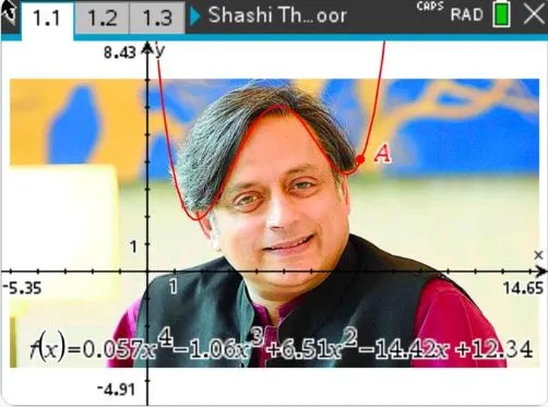 बांग्लादेशी टीचर ने Quadratic Equation से की शशि थरूर की हेयर लाइन की तुलना