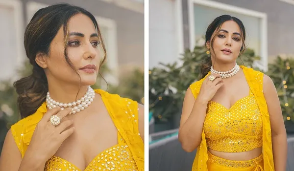 Hina Khan Photos : येलो ड्रेस में कयामत ढा रहीं हिना खान, सादगी पर फिदा हुए फैंस