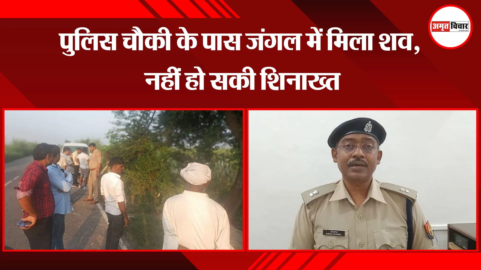 संभल: पुलिस चौकी के पास जंगल में मिला शव, नहीं हो सकी शिनाख्त