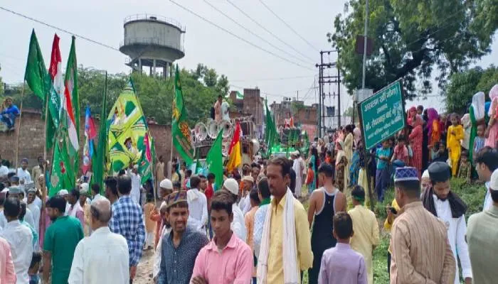 Eid-e-milad-un-nabi 2022: हरदोई में  धूमधाम से मनाया ईद मिलाद उन नबी