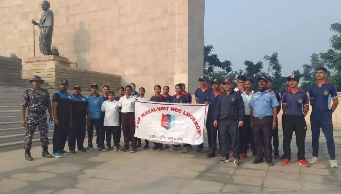 लखनऊ: नेवल एनसीसी यूनिट ने मनाया राष्ट्रीय एकता दिवस