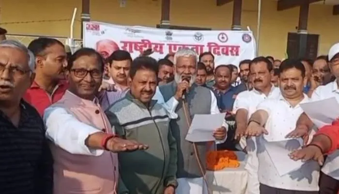 वाराणसी: सरदार पटेल की जयंती पर राष्ट्रीय एकता दौड़, शामिल हुए भाजपा नेता