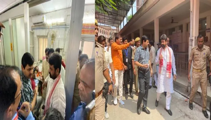 भदोही हादसाः अस्पताल में भर्ती लोगों से मिले मंत्री अनिल राजभर व दयाशंकर, परिजनों दिया बेहतर इलाज का भरोसा
