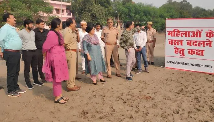 उन्नाव: डीएम व एसपी ने लिया छठ पूजा की तैयारियों का जायजा