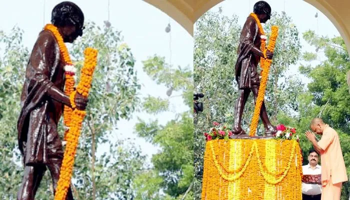 Gandhi Jayanti 2022: राष्ट्रपिता महात्मा गांधी और लाल बहादुर शास्त्री को सीएम योगी ने किया नमन