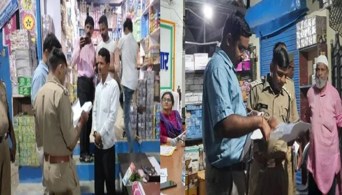 उन्नाव: एसडीएम व सीओ ने पटाखा दुकानों का किया निरीक्षण, सुरक्षा उपकरणों का लिया जायजा