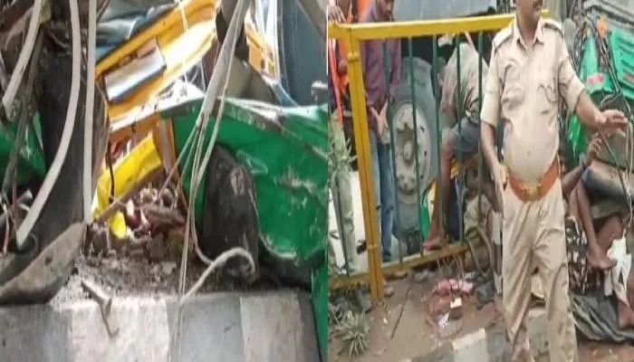 कानपुर: नौबस्ता-हमीरपुर हाइवे पर डंपर ने ऑटो को रौंदा, चालक समेत पांच लोग घायल