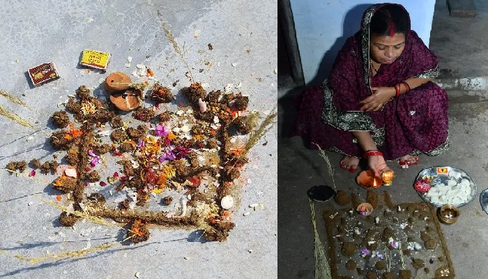 लखनऊ में शुरू हुई गोवर्धन पूजा, पहली बार इस तरह हो रही पूजा