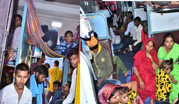 मुरादाबाद : रेलवे के दावे हवाहवाई, ट्रेनों में सीट की मारामारी, यात्रियों को हो रही परेशानी