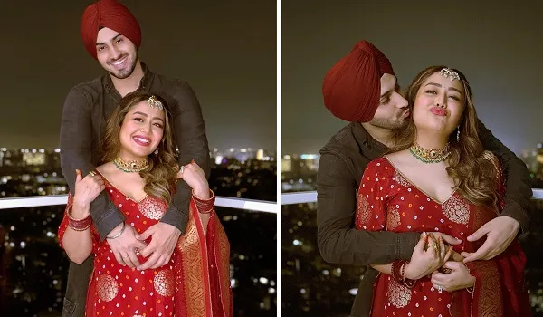 Karwa Chauth Special : करवा चौथ पर रोहनप्रीत ने नेहा कक्कड़ पर लुटाया प्यार, तस्वीरें देख फैंस बोले- ‘किसी की नजर न लगे’