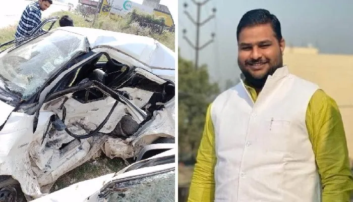सड़क दुर्घटना में मेरठ के भाजपा नेता की मौत, भतीजा घायल