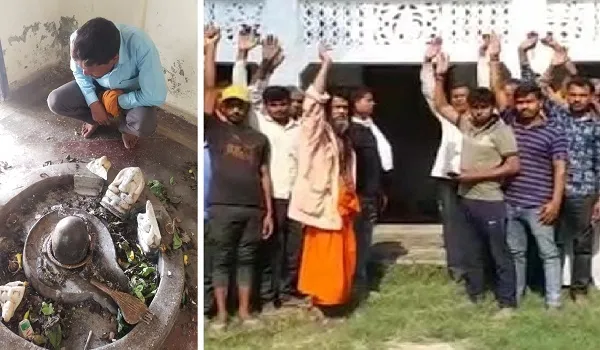 अमरोहा : शरारती तत्वों ने मंदिर में मचाया उत्पात, पुजारी से की अभद्रता