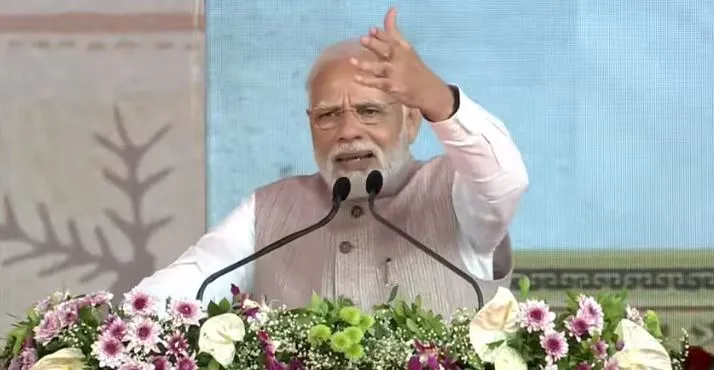 मोदी ने कांग्रेस पर साधा निशाना, बोले- वाजपेयी ने किया था जनजातीय मंत्रालय का गठन