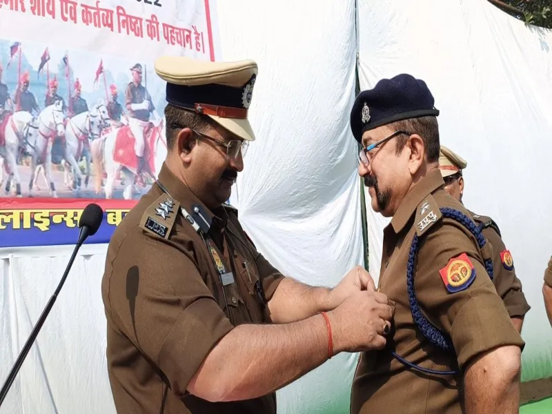 बहराइच: पुलिस लाइन में मनाया गया पुलिस झंडा दिवस