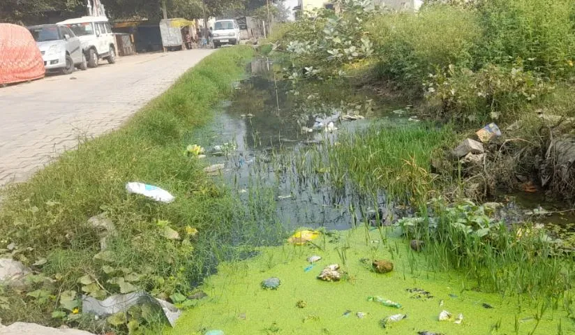 शाहजहांपुर: नाला नगर निगम सीमा में नहीं, रेलवे ने भी पल्ला झाड़ा
