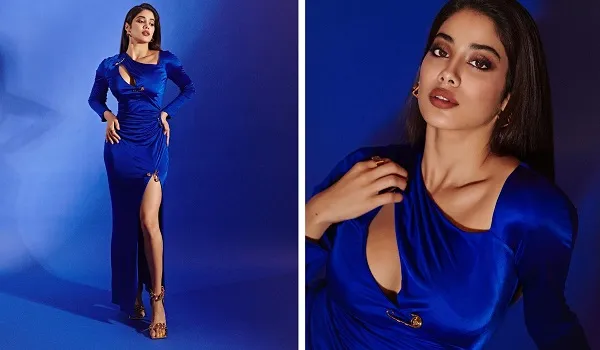 Janhvi Kapoor Photos : ब्लू स्लिट गाउन में जाह्नवी कपूर ने फ्लॉन्ट किया फिगर, खूबसूरती पर टिकी निगाहें