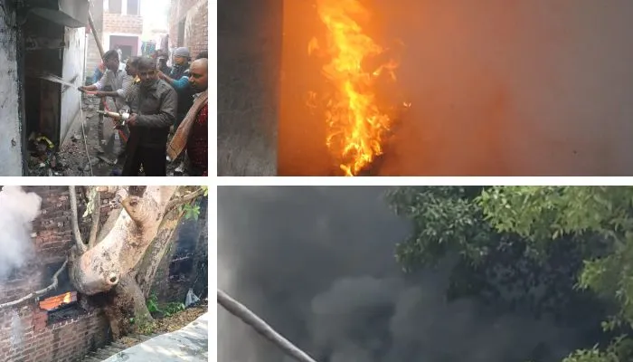 Kanpur Fire: GRP बैरक के पीछे प्लास्टिक गोदाम में लगी भीषण आग, घरों से बाहर निकले लोग, दमकल कर्मियों ने पाया काबू