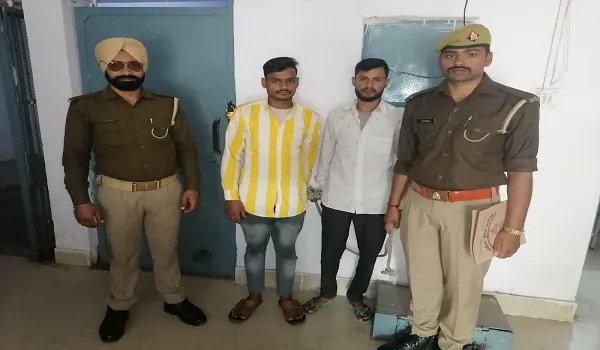 बिजनौर: अंतरराज्यीय वाहन चोर गिरोह के दो इनामी आरोपी गिरफ्तार