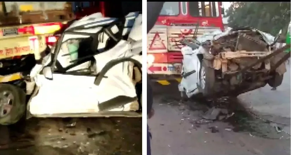 मुंबई-पुणे एक्सप्रेसवे पर कार की ट्रक से टक्कर में पांच की मौत, चार घायल