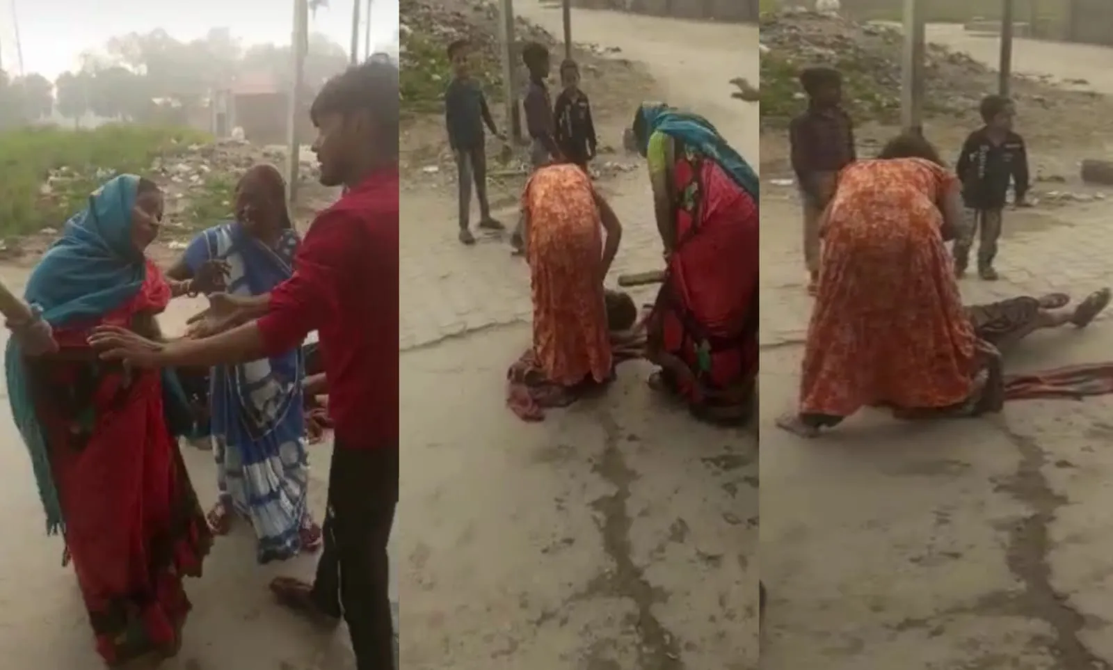 कासगंज: बेरहमी से वृद्धा को पीटते रहे दबंग, तमाशबीन बने रहे लोग, वीडियो वायरल