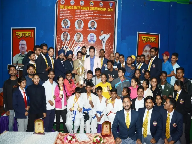 जूनियर कराटे चैंपियनशिप : स्वर्ण पदक जीत लखनऊ बना ओवरऑल चैंपियन