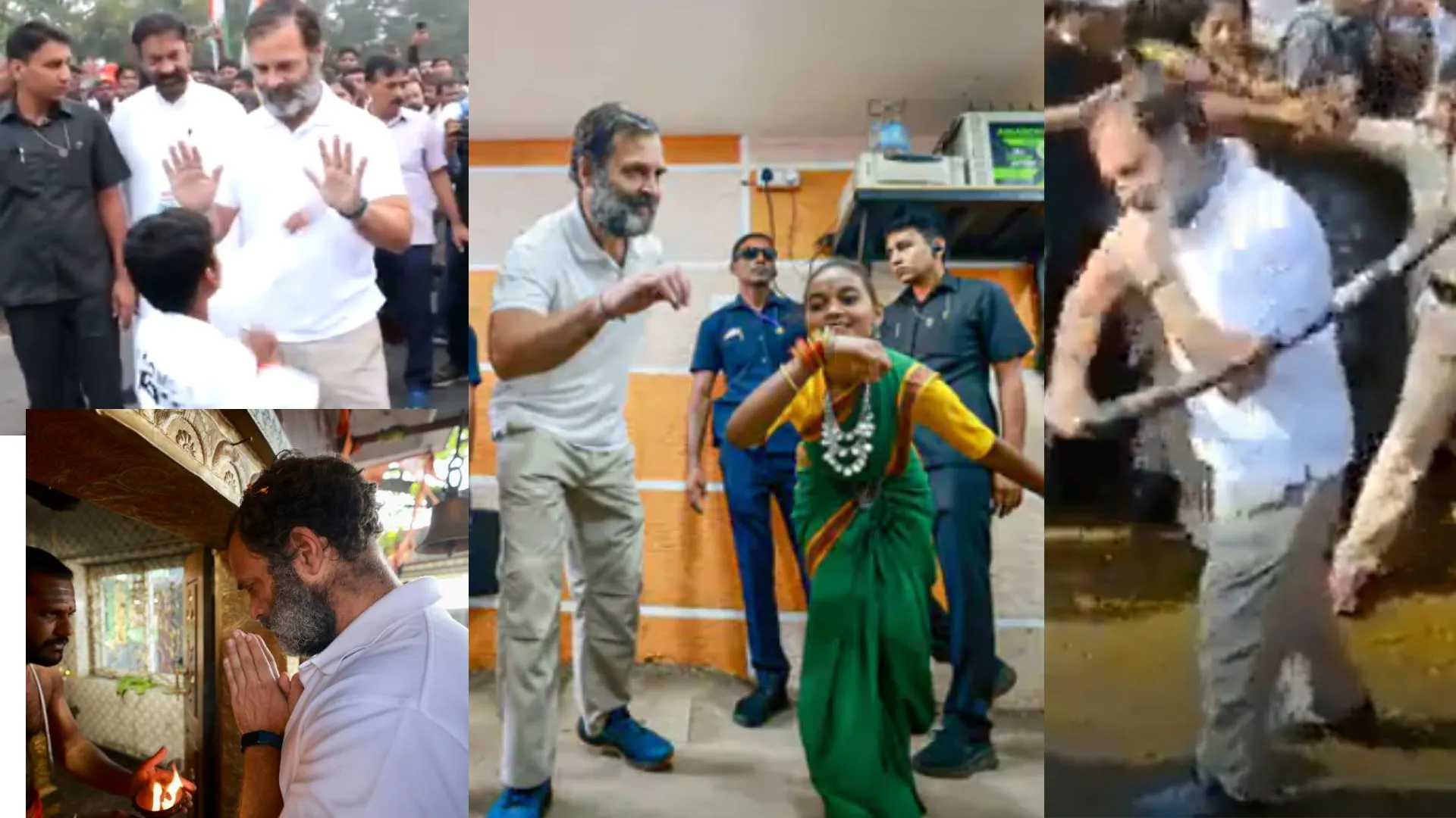 Video: कोड़े मारे, मुक्के खाए, डांस किया, दौड़ लगाई…भारत जोड़ने निकले RaGa का Political Saga